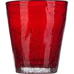 Old fashion "Colors" glass 310ml D=9,H=10cm red