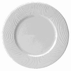 Plate “Optic” porcelain D=16,H=1cm white