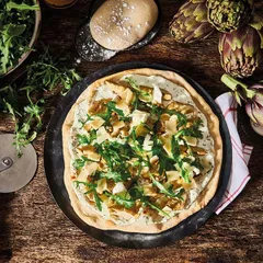 Форма для пиццы,пирога голуб.сталь D=324,H=8мм черный, изображение 4