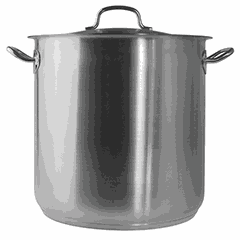 Кастрюля-котел с крышкой сталь нерж. 25,7л D=32,H=32см