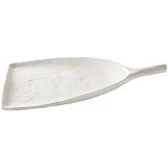 Serving dish “Wylie” in the shape of a shovel  porcelain ,H=25,L=185,B=145mm white,matte