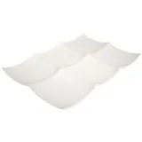 Менажница «Кассиопея» 6 секций фарфор ,L=29,B=19см белый