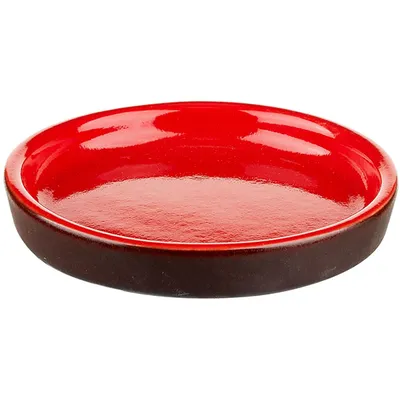 Тарелка «Кармин» с бортом Модус керамика D=11см красный,черный, Диаметр (мм): 110, изображение 2