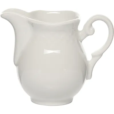 Молочник «Афродита» фарфор 150мл D=52,H=90,L=110мм белый