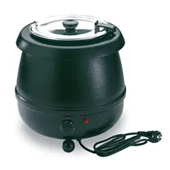 Electric food warmer tureen  stainless steel  9 l  D=32, H=36 cm  220 W