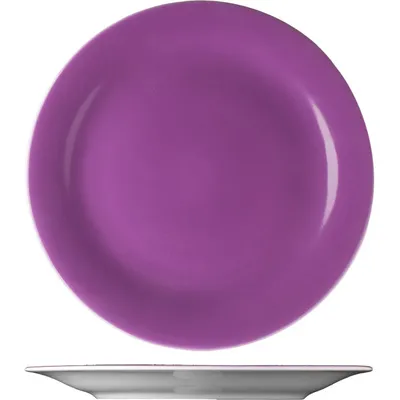Тарелка «Дэйзи» мелкая фарфор D=19,5см фиолет.