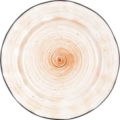 Тарелка «Пастораль» мелкая фарфор D=27см оранжев.