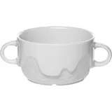 Чашка бульонная «Мелодия» фарфор 300мл ,H=60,L=150,B=101мм белый