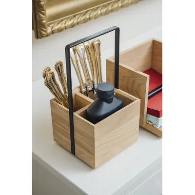 Подставка для мельниц для специй «Вало» дуб ,H=28,L=15,B=15см св. дерево, изображение 3