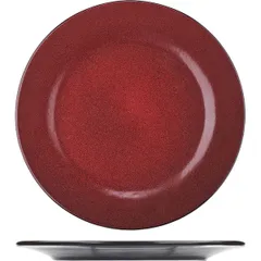 Plate “Milky Way red”  porcelain  D=26cm  red, black