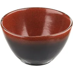 Salad bowl “Milky Way red”  porcelain  0.6 l  D=15 cm  red, black