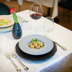 Тарелка для пасты «Скалистос» керамика 300мл D=27,H=4см голуб., изображение 4