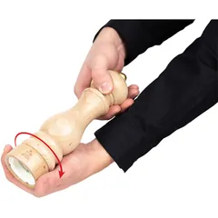 Мельница для соли «Париж Ю Селект» металлический механизм ,H=22см св. дерево, изображение 2