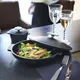 Кастрюля для запекания «Революшн» с крышкой керамика 0,8л D=22,3,H=10см черный, изображение 3