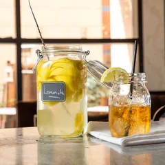 Банка «Лавана» квадратная с крышкой и этикеткой стекло 1,5л ,H=22,L=10,6,B=10,6см прозр., изображение 3