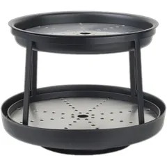 2-tier shelf for seafood “Seafood Stands”  stainless steel , L=31, B=23cm  black