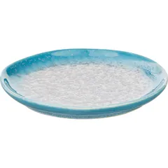 Тарелка «Нептун» фарфор D=150,H=15мм бирюз.,белый, изображение 3