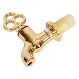 Кран для диспенсера пластик золотой