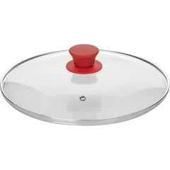 Крышка стекло,силикон D=26см прозр.,в ассорт.