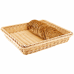 Wicker basket for bread  polyprop. , H=85, L=330, B=277mm  St. tree