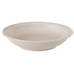 Deep plate “Rock”  porcelain  D=21cm  beige.