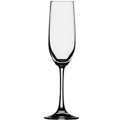 Flute glass “Wine Grande”  chrome glass  178 ml  D=45/62, H=224mm  clear.