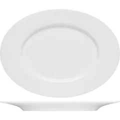 Dish “Purity” oval  porcelain , L=24cm  white