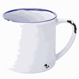 Кружка «Эйвбери блю» керамика 280мл ,L=11см белый,синий