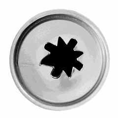 Насадка кондитерская «Звезда» сталь нерж. D=22/8,H=30мм металлич.