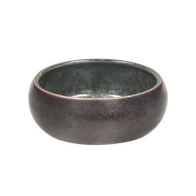 Салатник «Эллипс» керамика D=12,H=4см коричнев.,серый