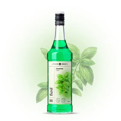 Сироп «Базилик» Pinch&Drop стекло 1л D=85,H=330мм зелен., Состояние товара: Новый, Вкус: Базилик, Материал: Стекло, Объем по данным поставщика (мл): 1000