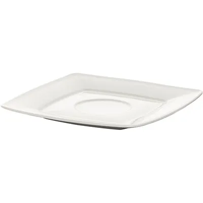 Блюдце «Виктория» фарфор ,H=15,L=170,B=170мм белый, изображение 2