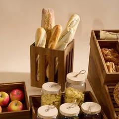 Ящик для подачи для багета дуб ,H=25,L=20,B=20см, изображение 4