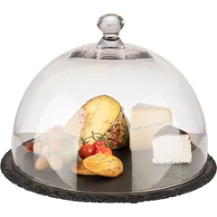 Крышка для блюда поликарбонат D=30,H=22см прозр., изображение 2