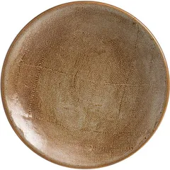 Plate “Anfora Alma” small  porcelain  D=19cm  brown.