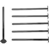 Мешалка «Темпер»[50шт] пластик ,L=17см черный