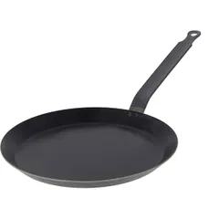 Pan for pancakes blue steel D=18,H=2,L=36cm metal.