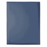 Папка-меню А4 2-х стор. кожезам. ,L=32,B=25см синий