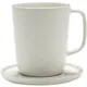 Чашка чайная «Сена» фарфор 370мл D=87,H=95мм слон.кость, изображение 2