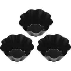 Форма для выпеч.бриошей (теперь 04147334)[3шт] сталь,антиприг.покр. D=60,H=27мм черный