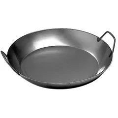 Paella pan steel D=45,H=7cm black