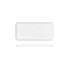 Rectangular dish  porcelain , L=25.5, B=13cm  white