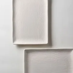 Блюдо «Арборесценс» прямоугольное фарфор ,H=24,L=320,B=230мм слон.кость, изображение 4