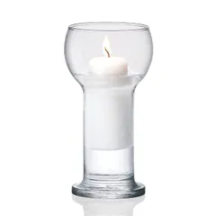 Подсвечник «Лучилла» стекло D=80/40,H=164мм прозр.