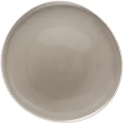 Тарелка мелкая фарфор D=27см серый