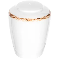 Солонка «Браун Дэппл» фарфор D=60/40,H=75мм белый,коричнев., изображение 2