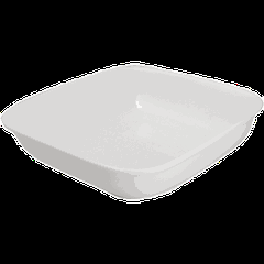 Salad bowl “Kunstwerk” square  porcelain  0.58 l , H=45, L=153, B=153mm  white