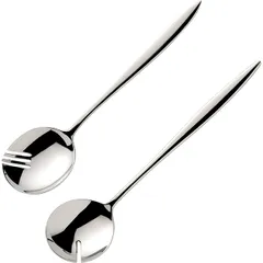 Spoon+fork for salad “Adagio”  stainless steel , L=235/63, B=4mm  metal.