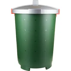 Tank with lid “Bingo” polyprop. 45l D=48,H=61cm green,gray