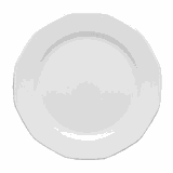 Тарелка «Меркури» мелкая фарфор D=21,H=2см белый